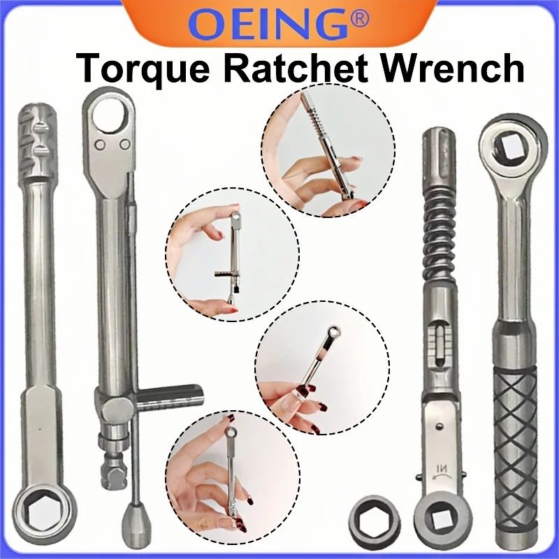 

1Pcs Dental Implant Torque Screwdriver Wrench Stainless Steel Material Universal Restoration Kit Oral Implant Tools & Materials