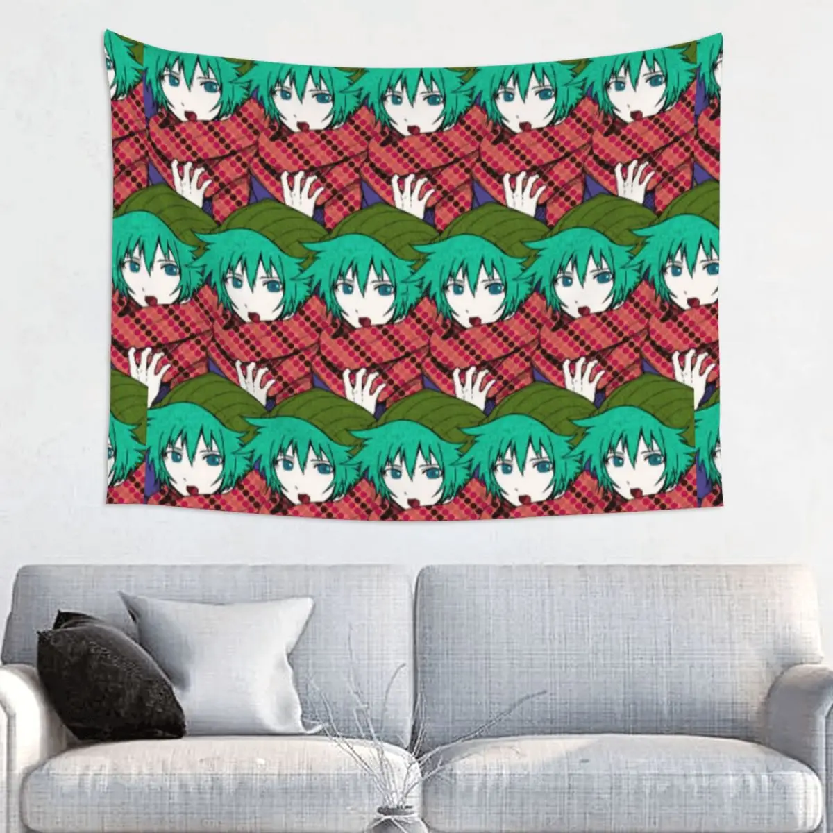 Shin Tsukimi Your Turn To Die tapiz colgante de pared, tela Hippie, manta de Anime YTTD, decoración del hogar para sala de estar y dormitorio