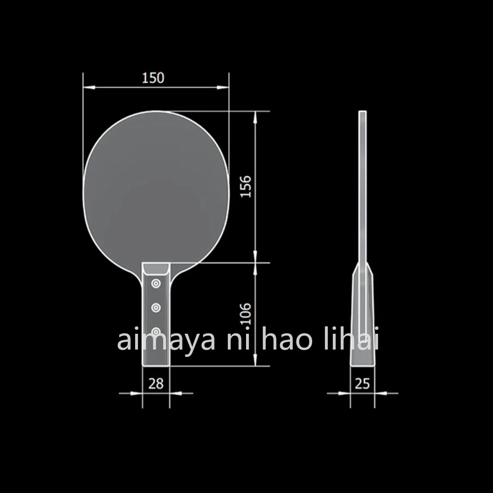 Stainless Steel Table Tennis Paddle - Weighted Training Racket for Strength Building & Fitness
