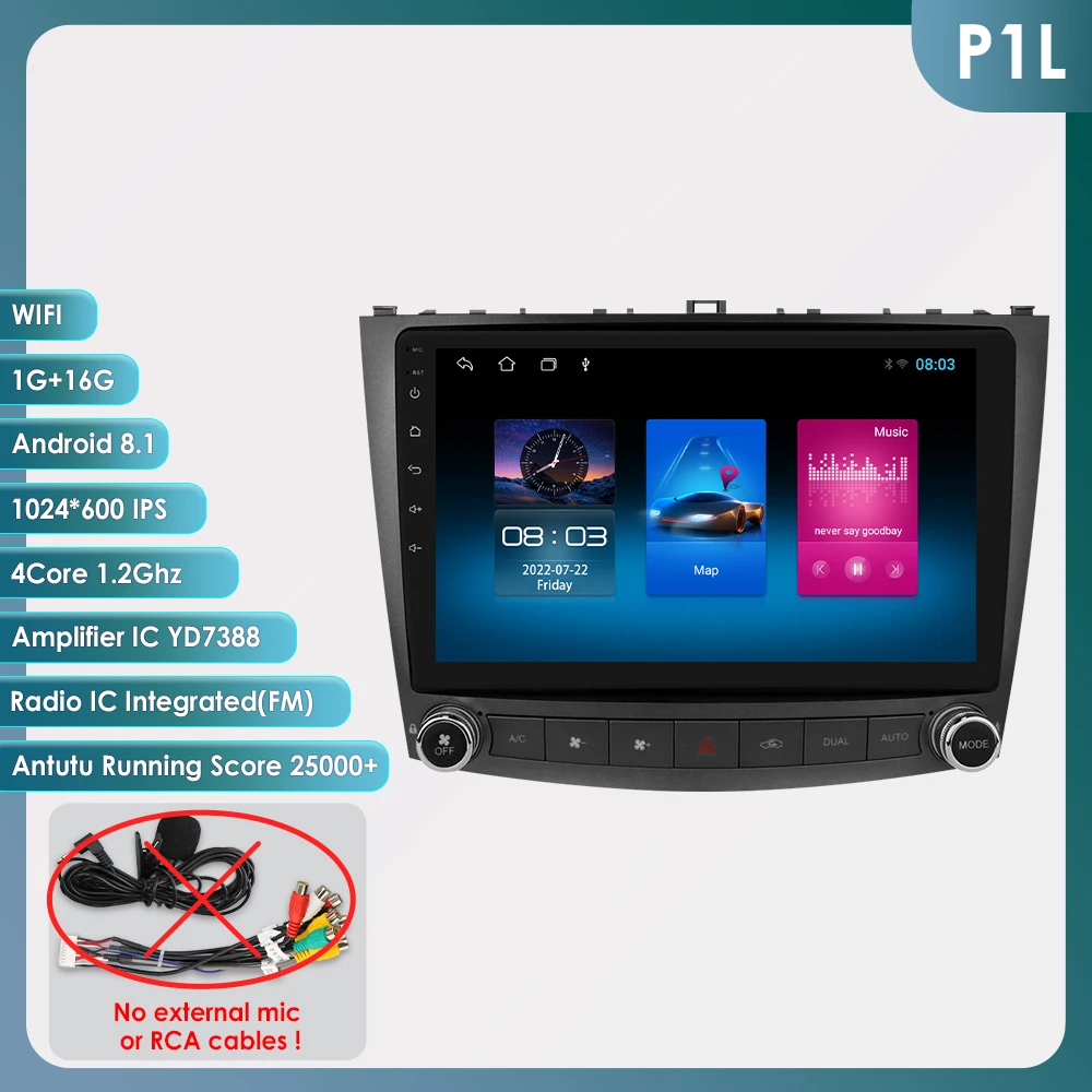 Hizpo Android 14 For Lexus IS250 200 300 350 2006-2012 Car Radio Bluetooth Touchscreen Multimedia Player Autoradio WIFI Carplay image 3
