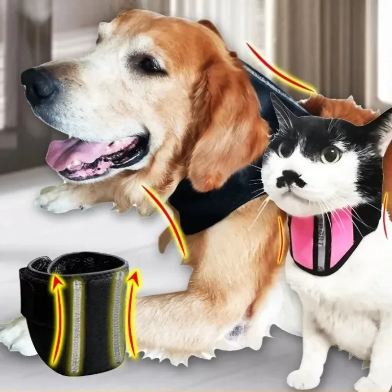 Dog Neck Brace for Cervical Support Adjustable Pet Neck Collar for Injury, Post-Surgery Cervical Splint for Spinal Stabilization
