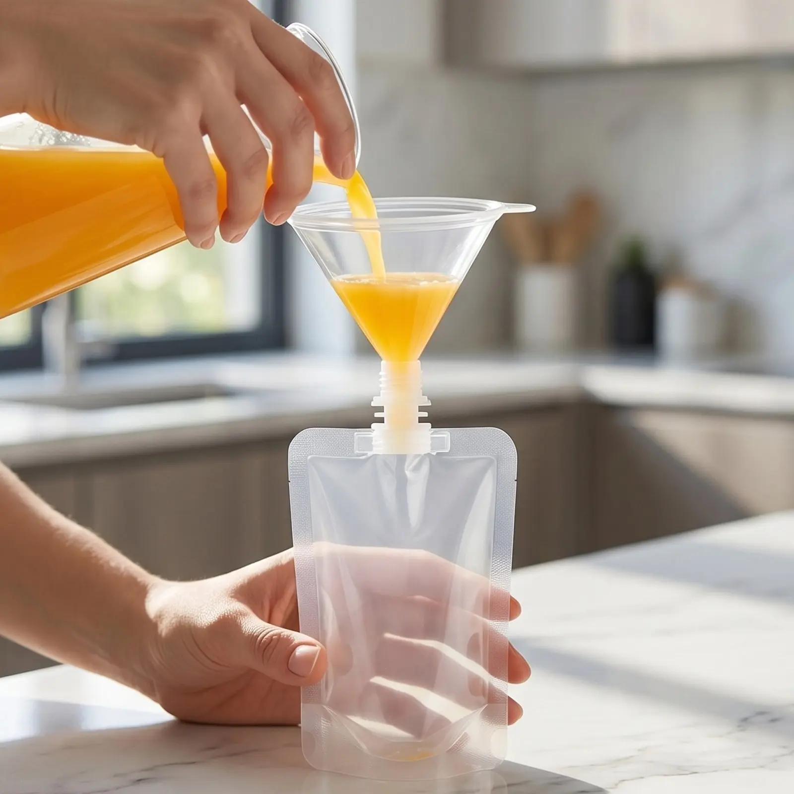 50Pcs Plastic Beverage Bag with Spout 10.14oz Clear Juice Drink Pouches Leakproof Sealable Liquid Storage Bags for Yogurt Drink — купить у AliExpress WW