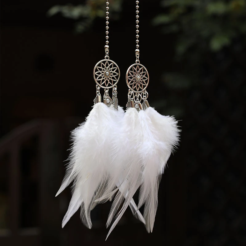 Mini Dream Catcher Car Pendant Wind Chimes Feather Decoration Home Decor & Wall Hanging Adornment Handmade Dreamcatcher Gifts