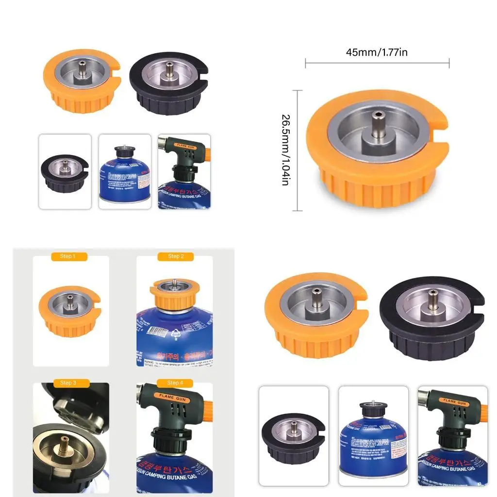 

R6FE Heavy Type Gas Cylinders Connectors Tool Leak Proof Outdoor Stove Adapters Leak Proof Outdoor Accessory