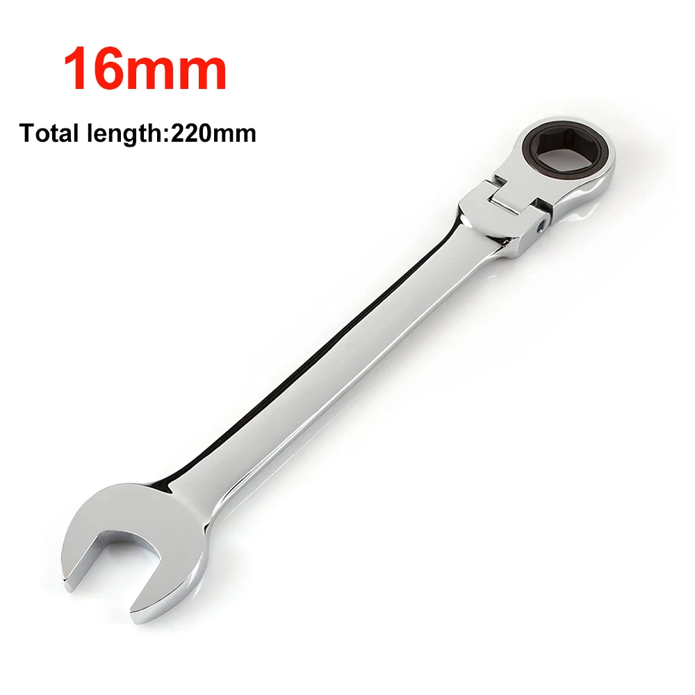 Combination Ratchet Wrench, with Flexible Head, Dual-purpose Ratchet Tool, Ratchet Combination Set. Car Hand Tools