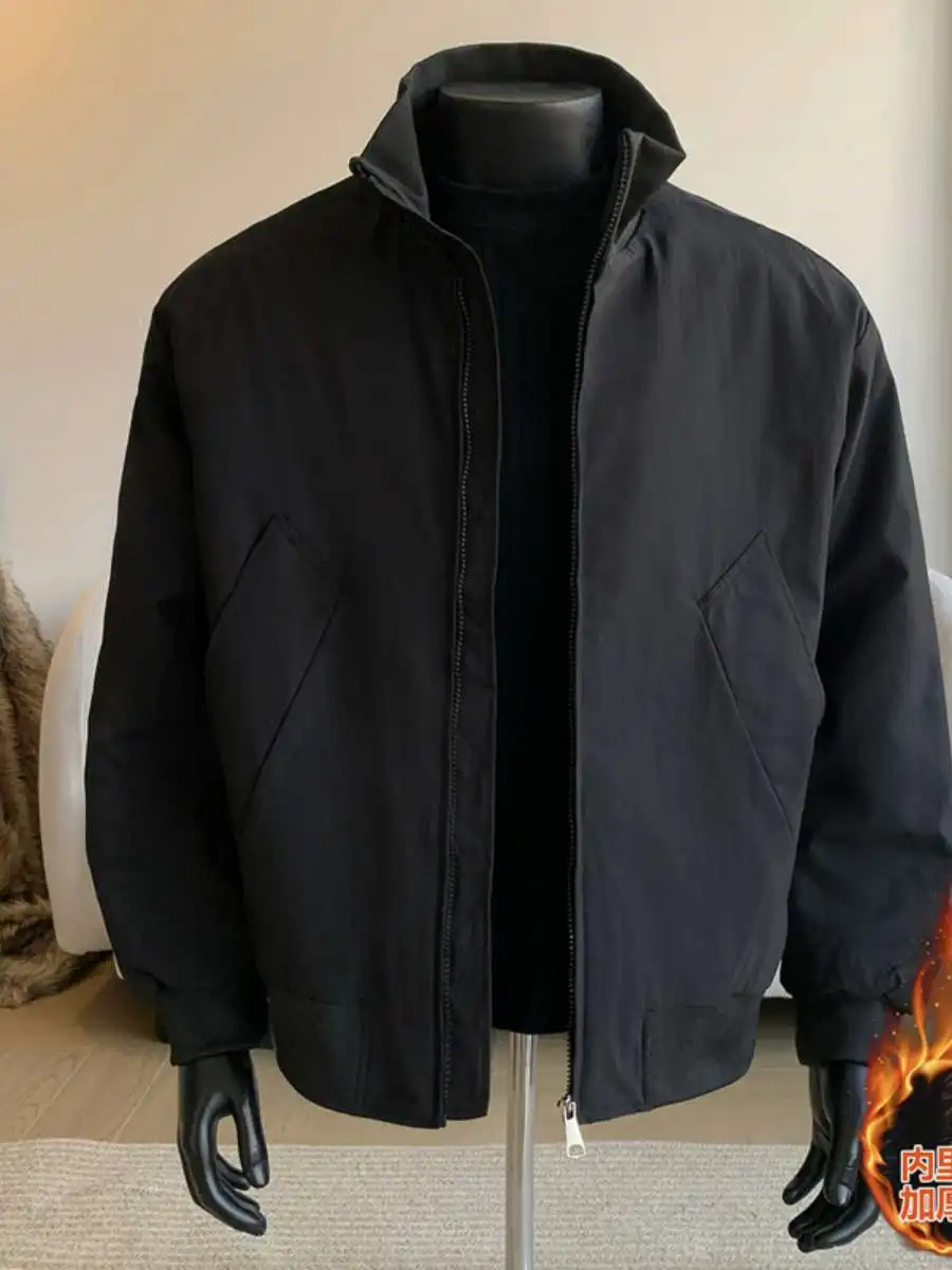 

Новая осенне-зимняя мужская куртка Jaet: модная повседневная верхняя одежда из утепленного хлопка от корейского бренда Haome для мужчин среднего возраста