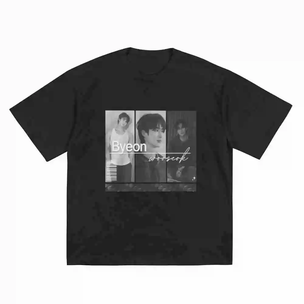 Byeon Woo Seok Limited Edition Short Sleeve Tee 100% Cotton T-Shirt