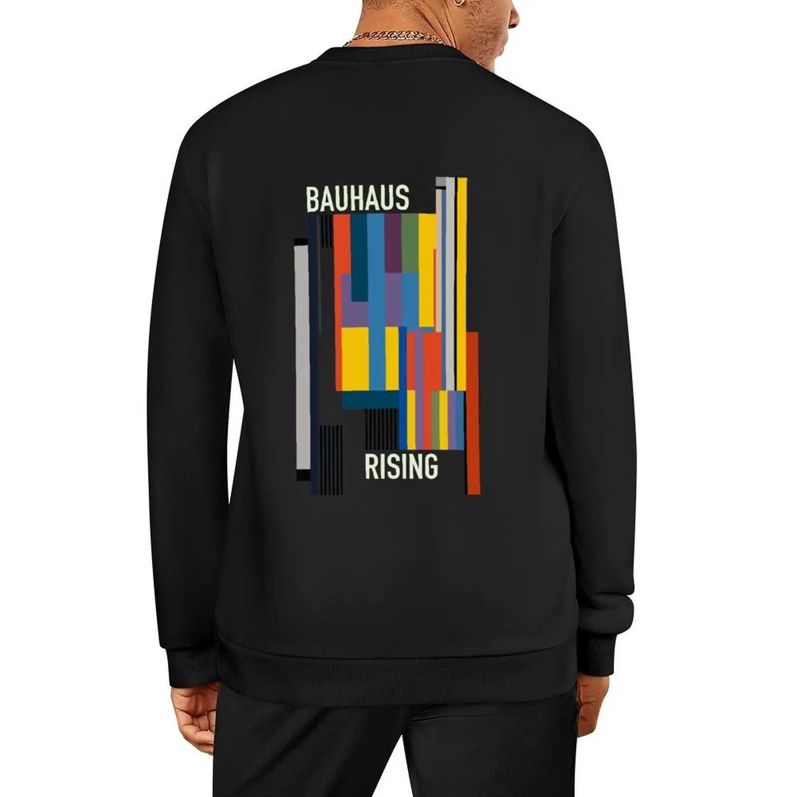 

BAUHAUS RISING Pullover men's winter sweater mens clothing aesthetic clothing men's clothing pullover