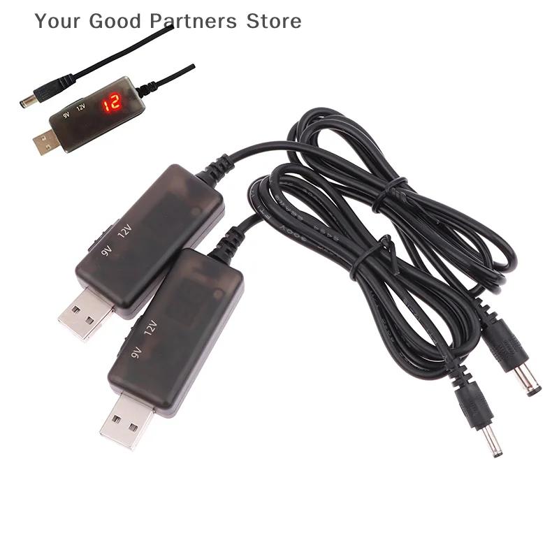 1 قطعة مودم راوتر مروحة المتكلم اكسسوارات USB خط تعزيز الطاقة تيار مستمر 5 فولت إلى تيار مستمر 9 فولت/12 فولت تصعيد وحدة Usb محول كابل محول