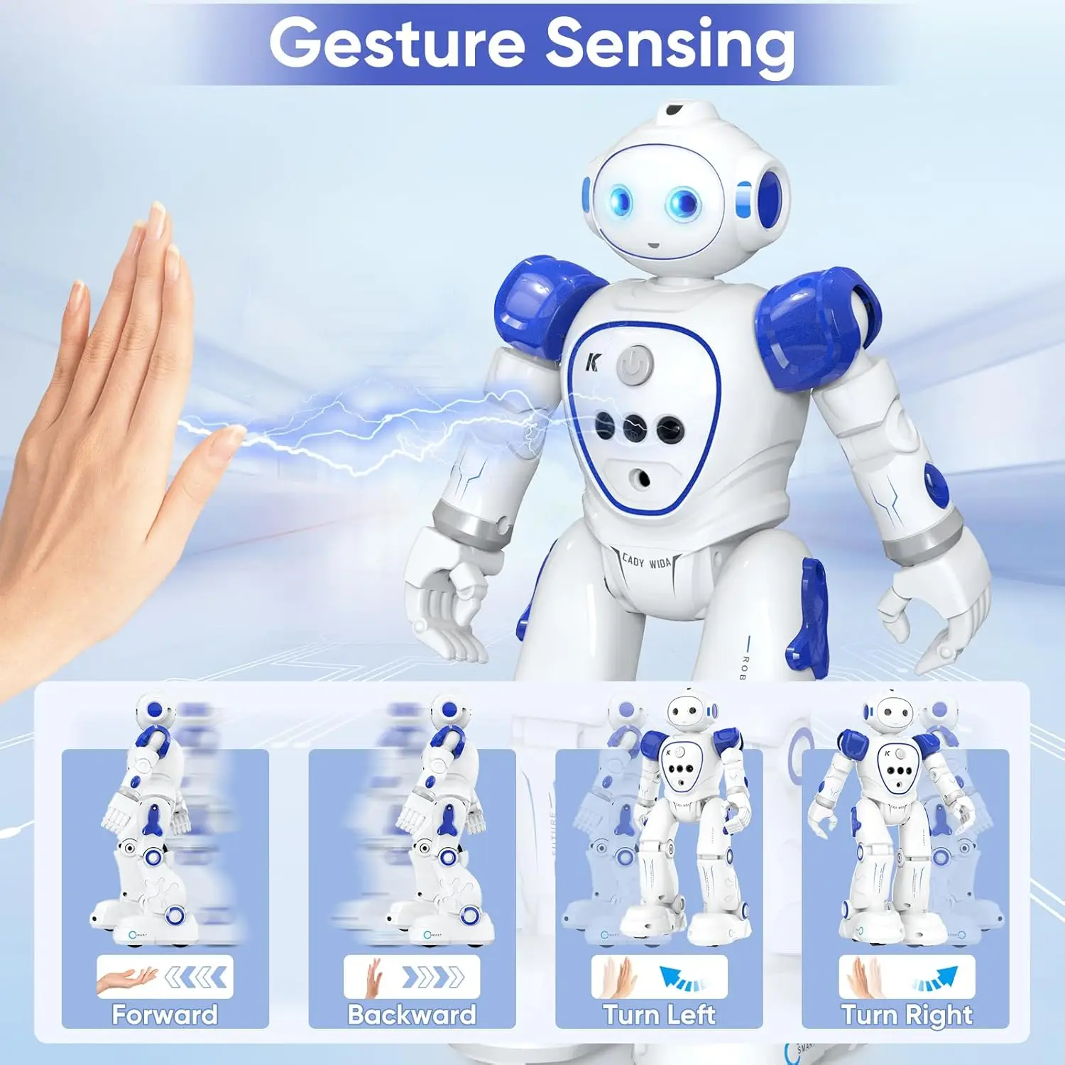 JJRC R21 RC Robot Gesto-Sensing Smart Programmabile Intelligenza Artificiale Robot Ricarica USB Robot di Controllo Remoto Giocattoli Regali