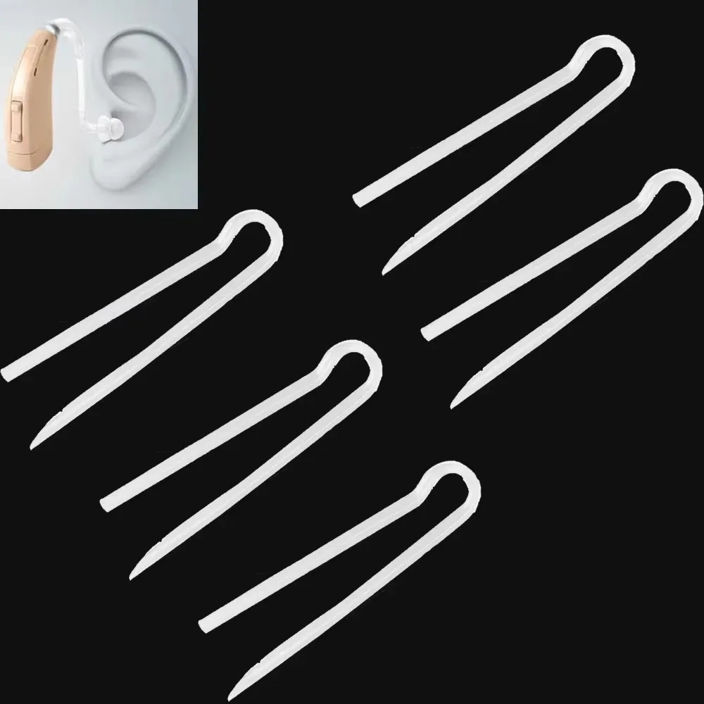 10Pcs Flexible Preformed Tubing, R Style Replacement Pipes for Ear Wear Accessories, Durable Soft Tubes for Daily Use
