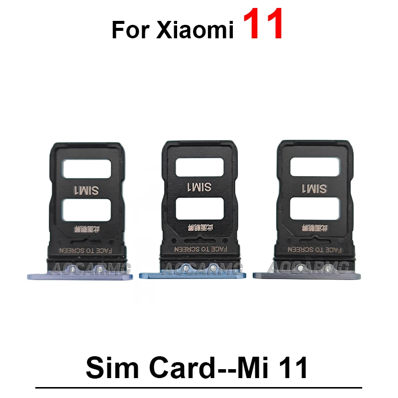 Tarjeta Sim para Xiaomi 11 Ultra Lite Mi 11T Pro 11Lite, soporte de bandeja Sim, ranura para enchufe, piezas de repuesto de reparación