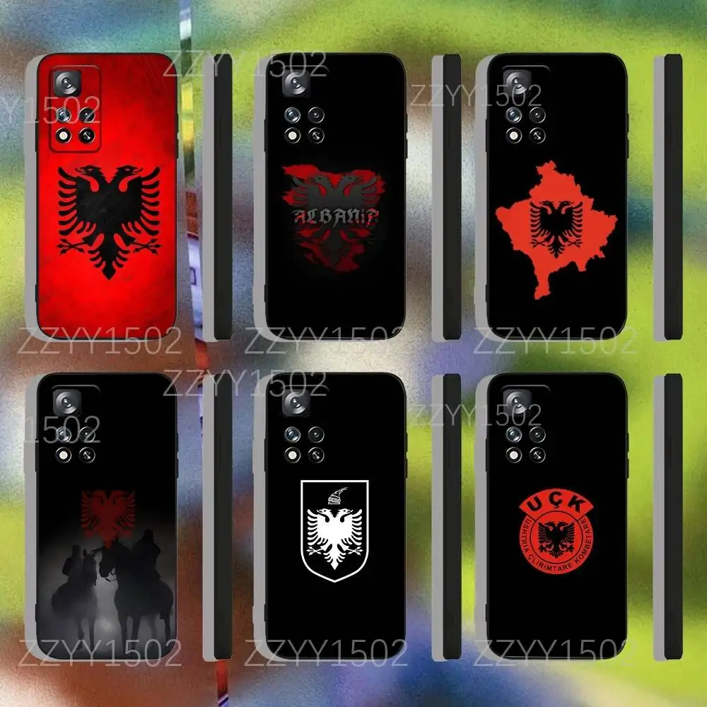 

Albania Albanian Flag Phone Case For Samsung S25,S24,Ultra,S20,S30,Plus,S22,S23,Ultra,Plus,5G Black Silicone Soft