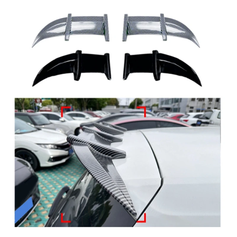 

Rear Trunk Roof Spoiler Wing Tail Spoiler Trim For VW Golf 7 7.5 2013-2019-A02Q