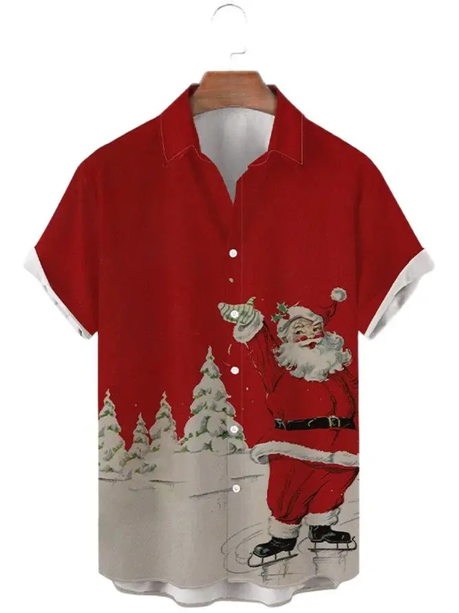 

Cisas Father Printed ort Sve irt Youth Faion Summer Loose Fit Regular Thin Casual irt для молодых мужчин