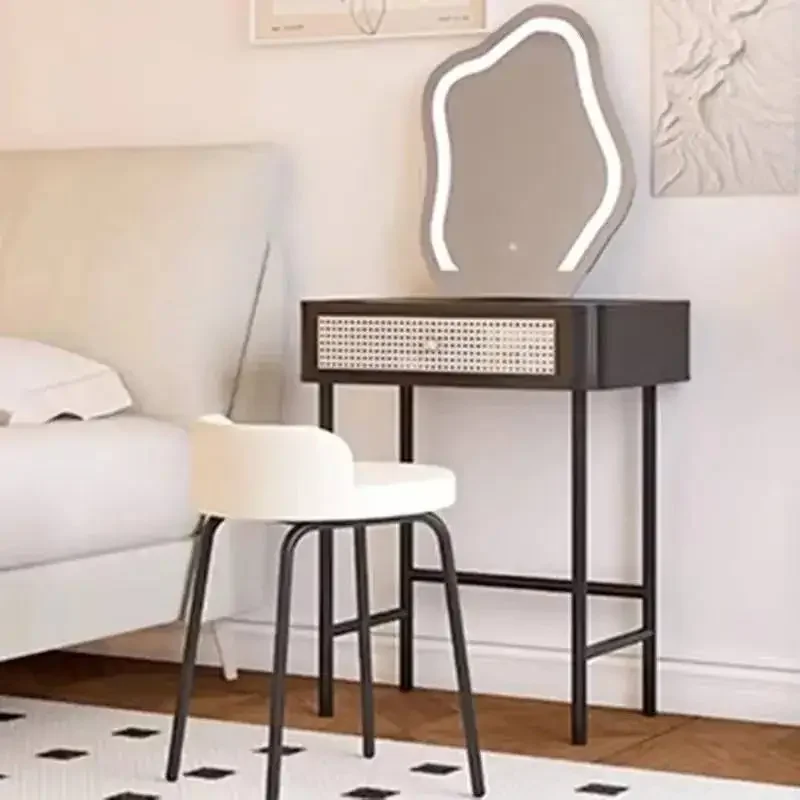 تصاميم تخزين دولاب الزينة الحديد بسيط الحديثة الأبيض دولاب الزينة ماكياج فاخر رخيصة Coiffeuse دي Chambre أثاث المنزل
