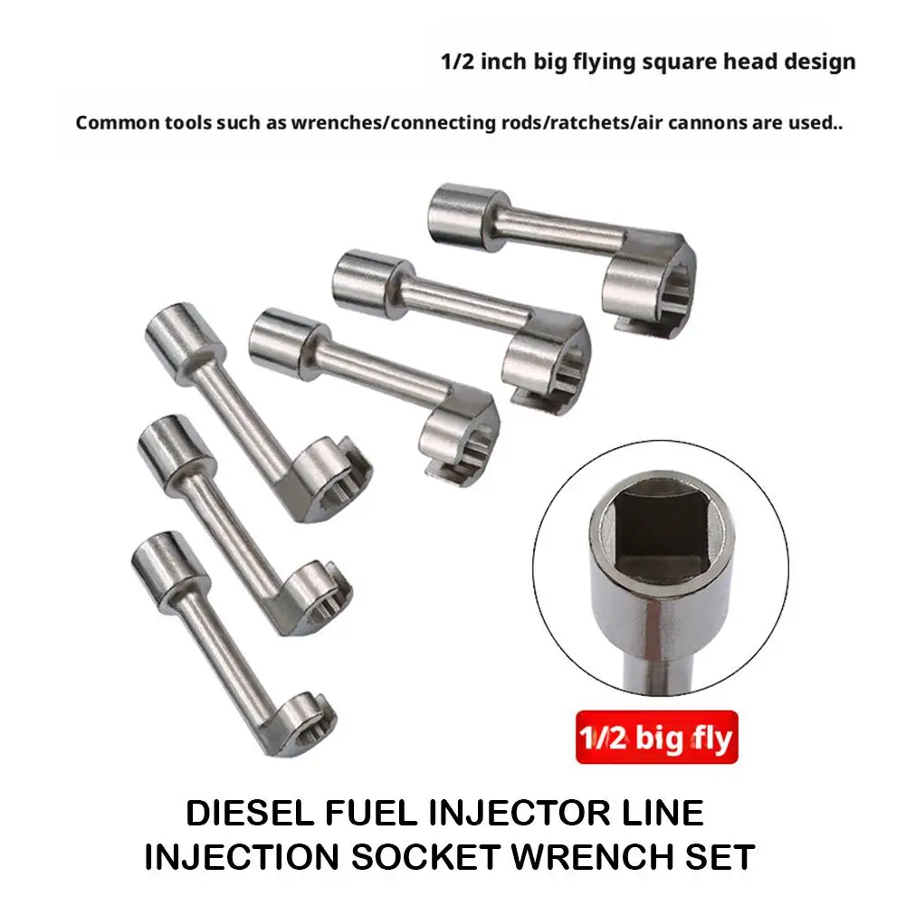 12/14/16/17/18/19 مللي متر مفتاح بانة L على شكل مفتوح سداسية مزيل الوقود الوقود الديزل 1/2 خط المقبس خط محرك السيارات Sl X5W6 #1
