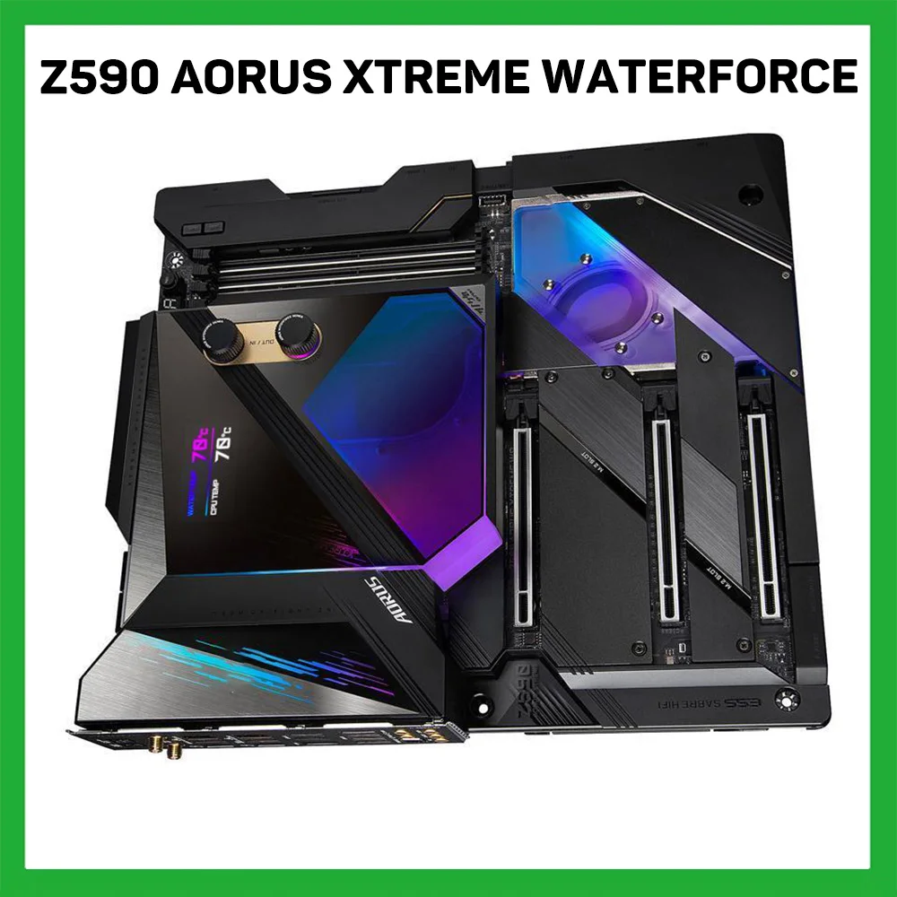 Desktop Motherboard Z590 AORUS XTREME WB LGA1200 4*DDR4 128GB 6*SATA 3.0 Ports E-ATX Z590 AORUS XTREME WATERFORCE