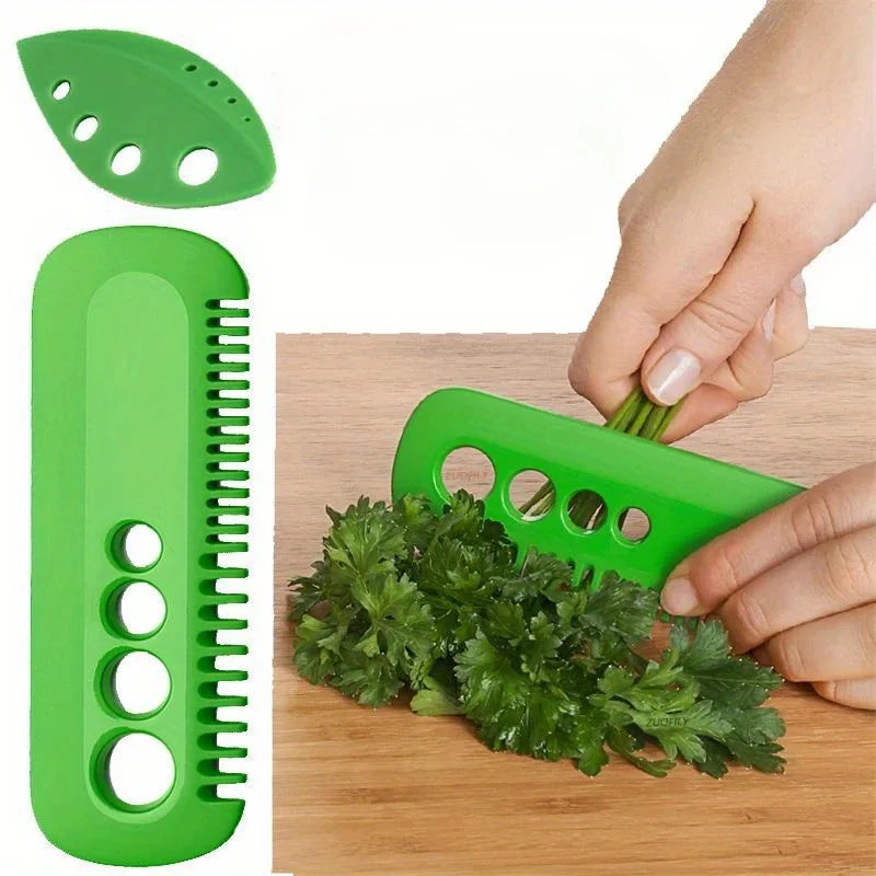 Herramienta para pelar hierbas de fácil agarre, dispositivo de cocina duradero para pelar rápido de hojas de Kale, Persley y Cilantro, ergonómico, 1 ud.