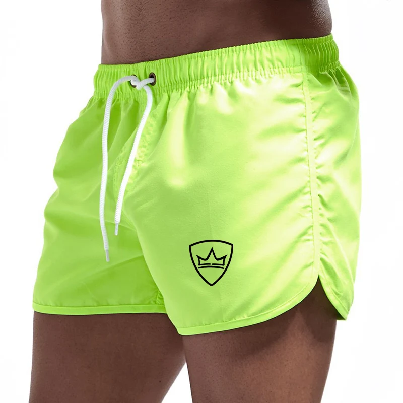 Pantalones cortos de natación para hombre, bañadores de playa informales, pantalones cortos de Surf para correr