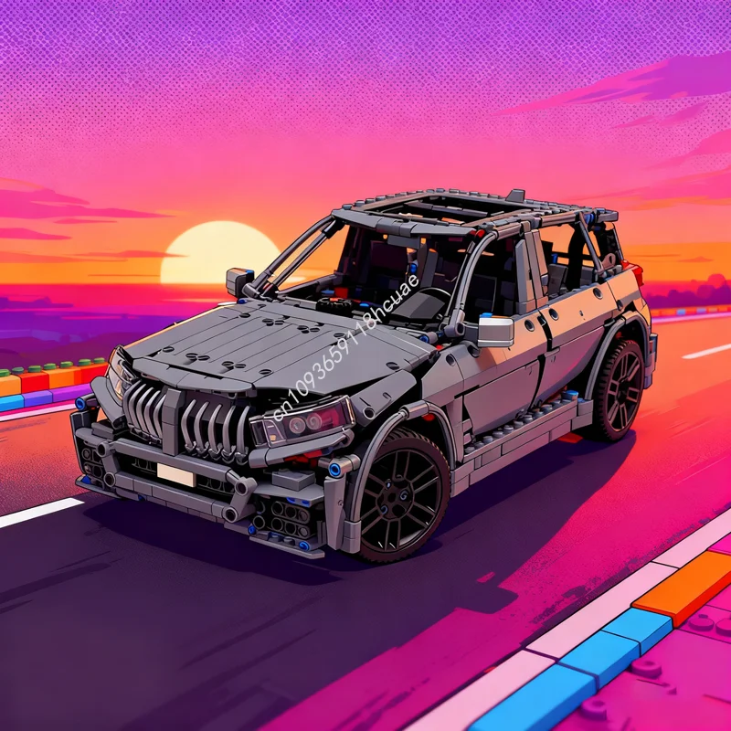 2441pcs MOC BMWedd Technical Model Building Blocks Construction Christmas Gifts Assemble Toys DIY Creative Idea Education Brick