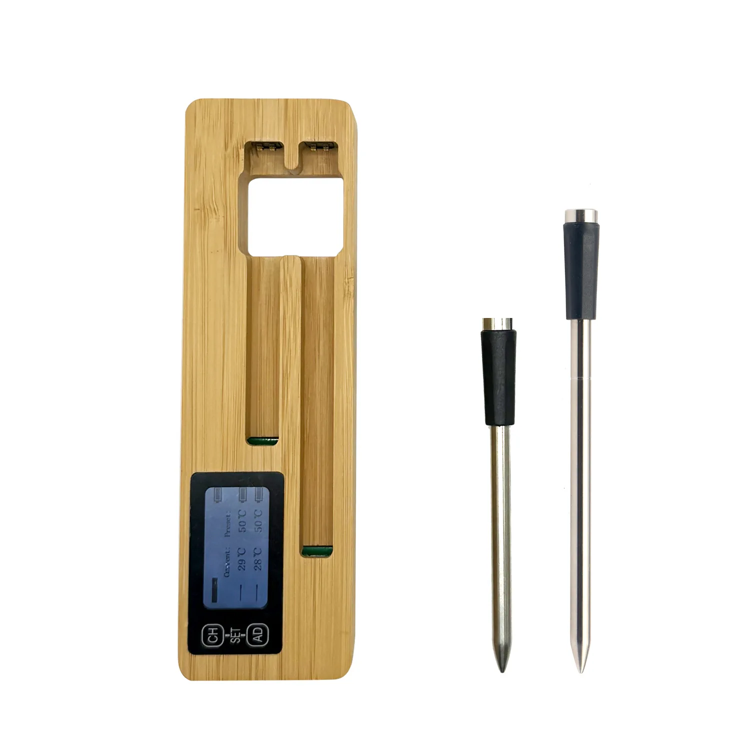 

Wireless Bluetooth Digital Touch Screen Barbecue Thermometer 200 Meter Meat Barbecue Probe Oven Thermometer