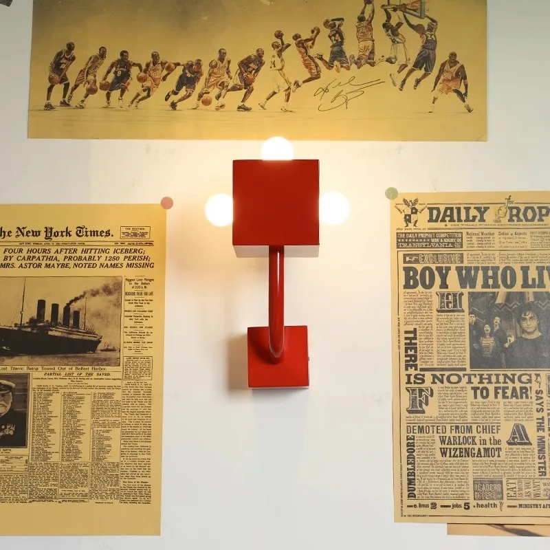 Lampada da parete in metallo con diodo luminescente per hotel da parete per soggiorno sul comodino