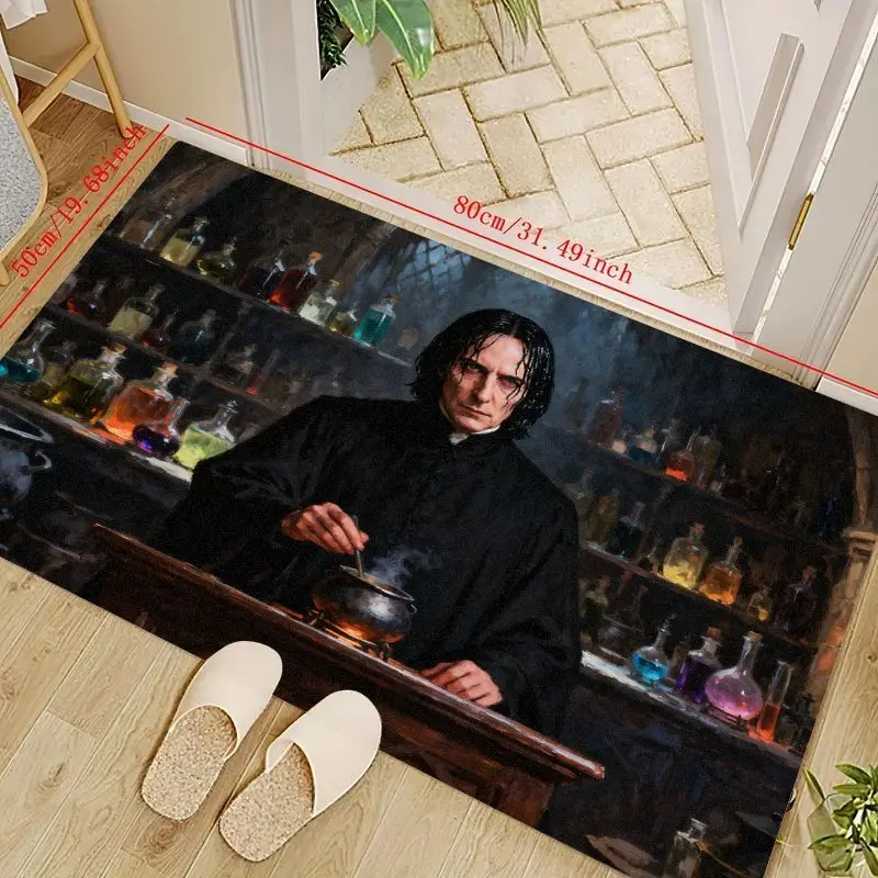 Felpudo maestro de pociones de Harry Potter Severus Snape, alfombra antideslizante para suelo de bienvenida, alfombra suave y absorbente para entrada y vida, 1 ud.