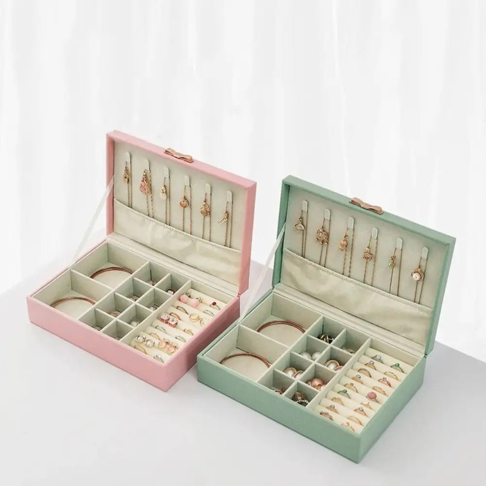 

PU Leather Bracelet Display Box Velvet Inner Holder Jewelry Storage Boxes Organizer Rings Necklace Bracelet Carrying Case