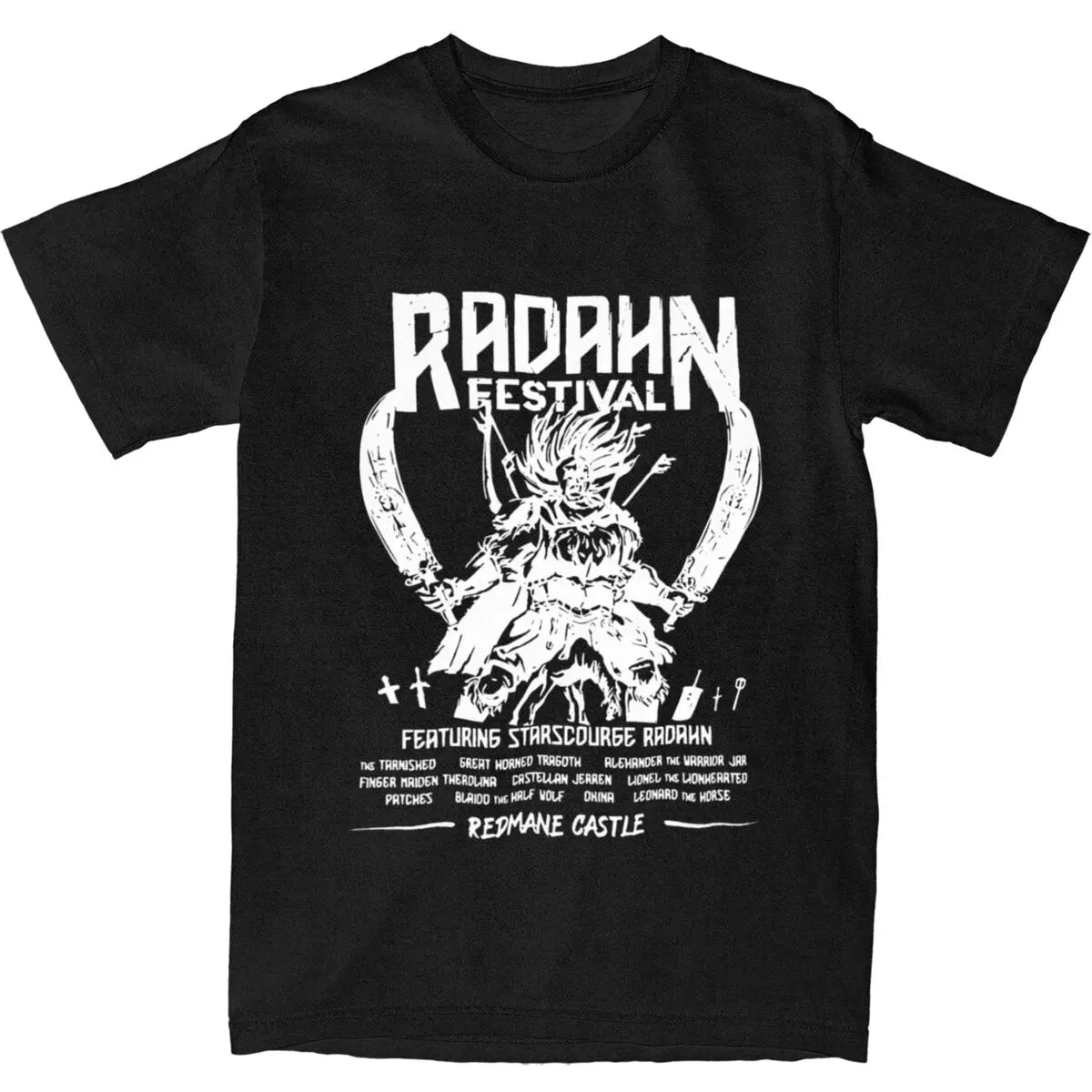 Haikyuu T-Shirt Bloodborne 100% Cotton T-Shirts Radahn Leisure Tshirt for Men's Beach Y2K Classic Printed Short Sleeve Tees