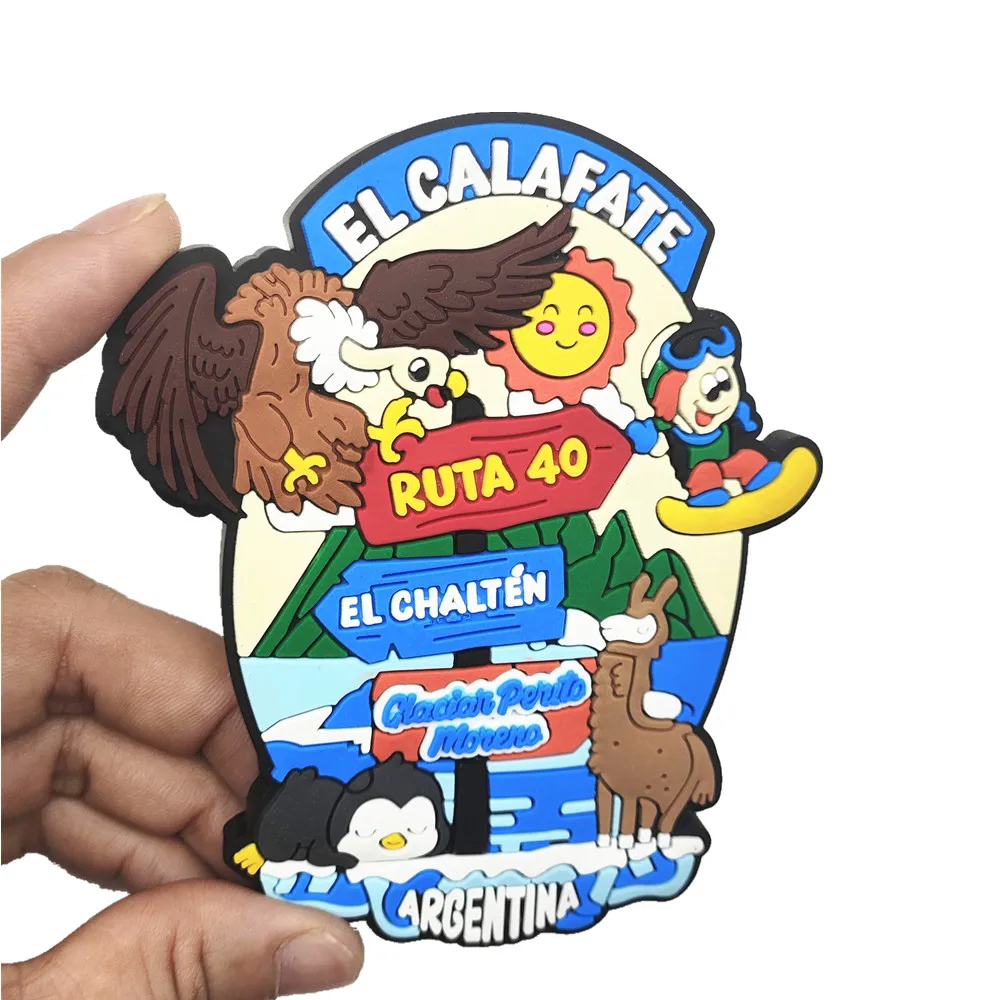 أمريكا الجنوبية الأرجنتين Ushuaia بوينس آيرس المطاط مغناطيس الثلاجة الهدايا التذكارية السياحية الثلاجة ملصقات مغناطيسية هدية السفر