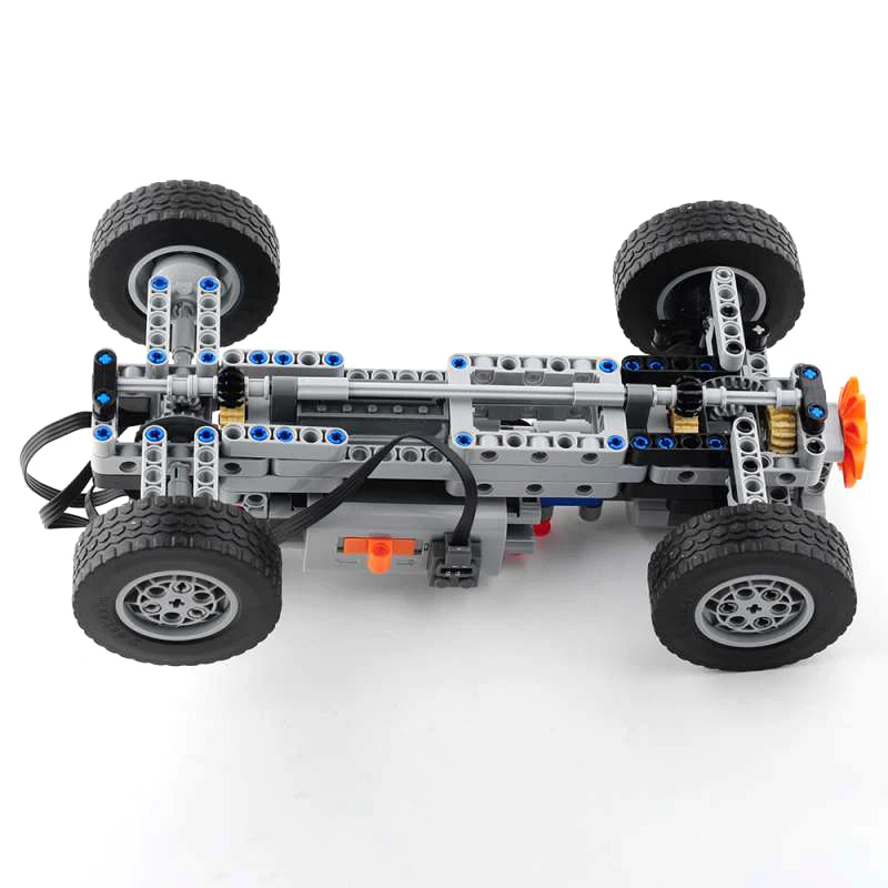 Four-wheel Drive Remote Control Car Motor Power Machinery Group Maker Kit Toy Car Kit Compatible with LEGOed Toy Robots