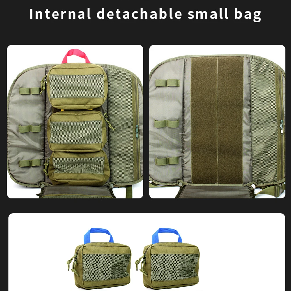 Tactical Outdoor Medical Backpack Multi-functional Modular Emergency Survival First Aid Kit Large Capacity Camping Hiking Bag