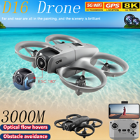 D16 RC Mini Drone 5G GPS Professional 8K HD Aerial Photography Remote Control Aircraft HD Dual Camera Quadcopters Boy Toys Gifts