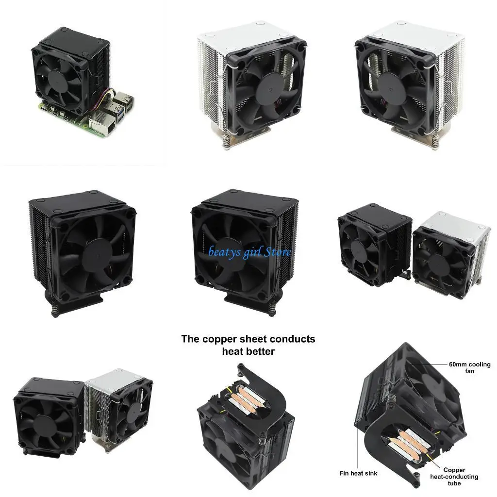 

C7AB Active Coolers Heatsink Fan Cooling Heat Sink Radiators Heat Dissipation Fan