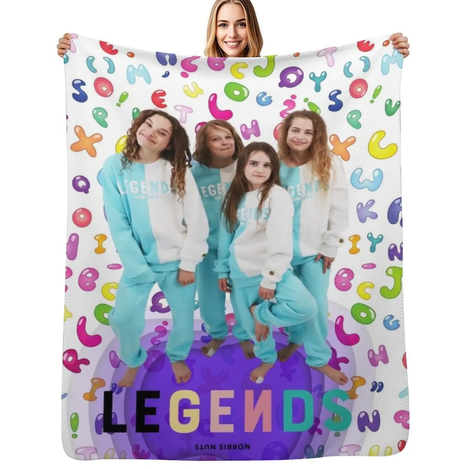 Norris Nuts kids phone Throw Blanket Flannels warm for winter Decorative Sofas manga Heavy Thermal Blankets