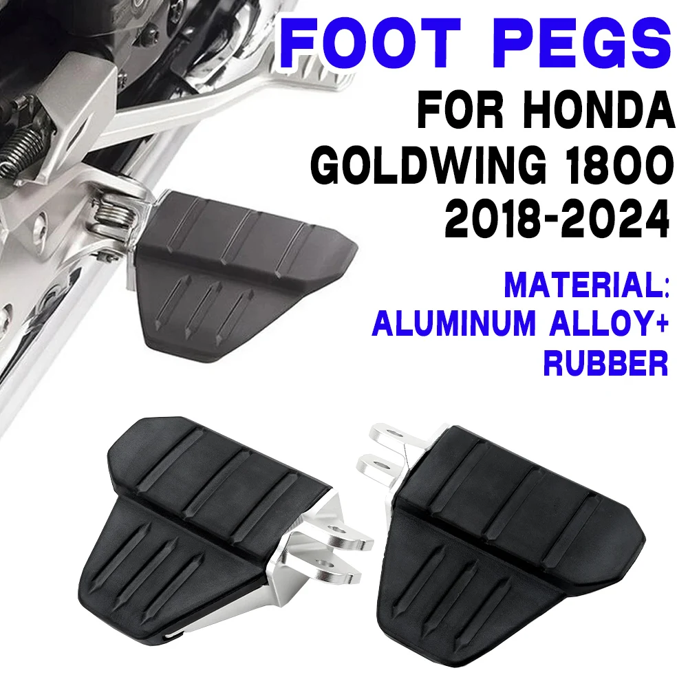 

Wide Rider Foot Pegs Comfort Footrests For Honda GL1800 Gold Wing Tour DCT 2018- Goldwing GL 1800 Accessories Highway Peg Mounts