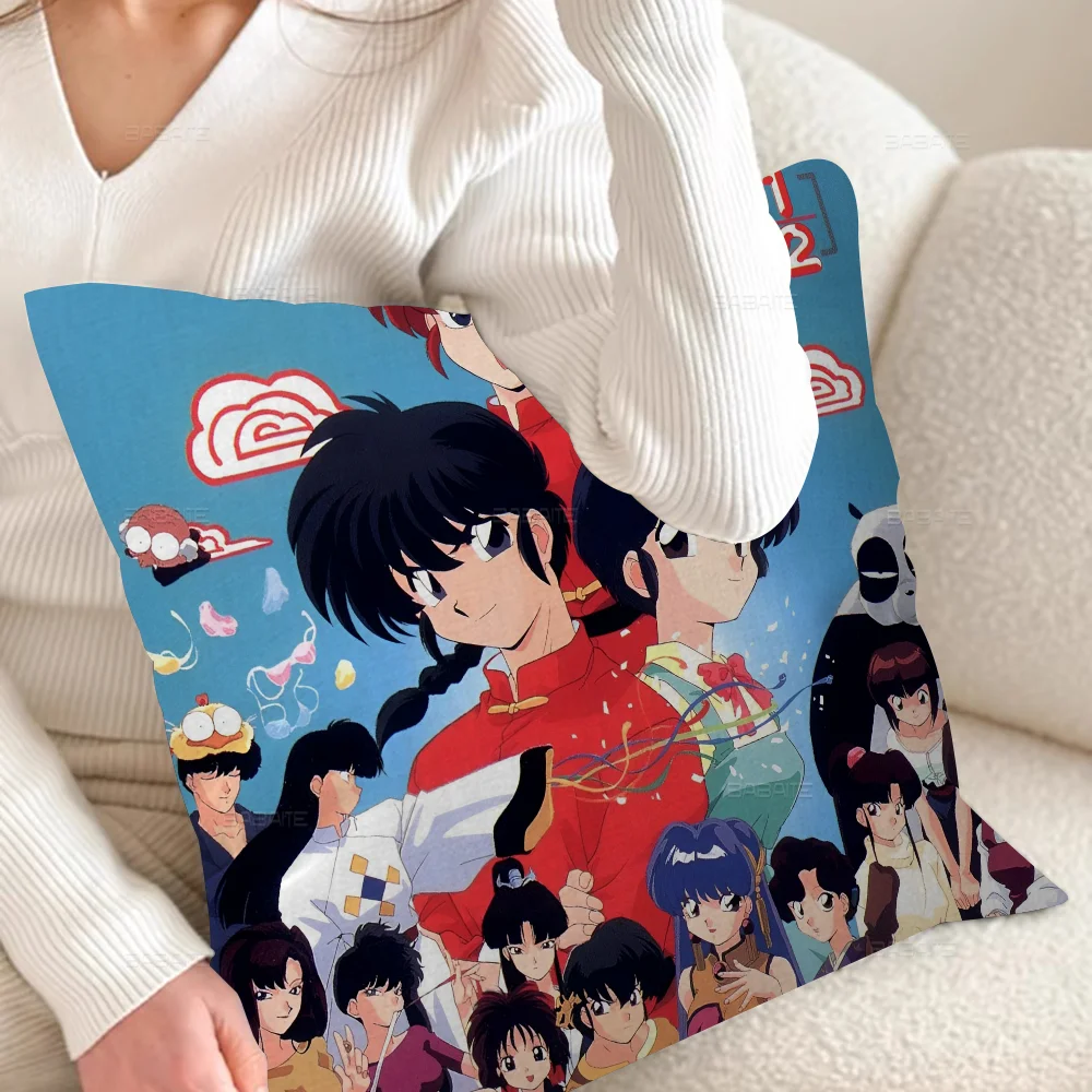 Ranma 1 2 Cushion Cover Pillowcase Upholstery Sofa Throw Pillow Home Decor Pillowcas