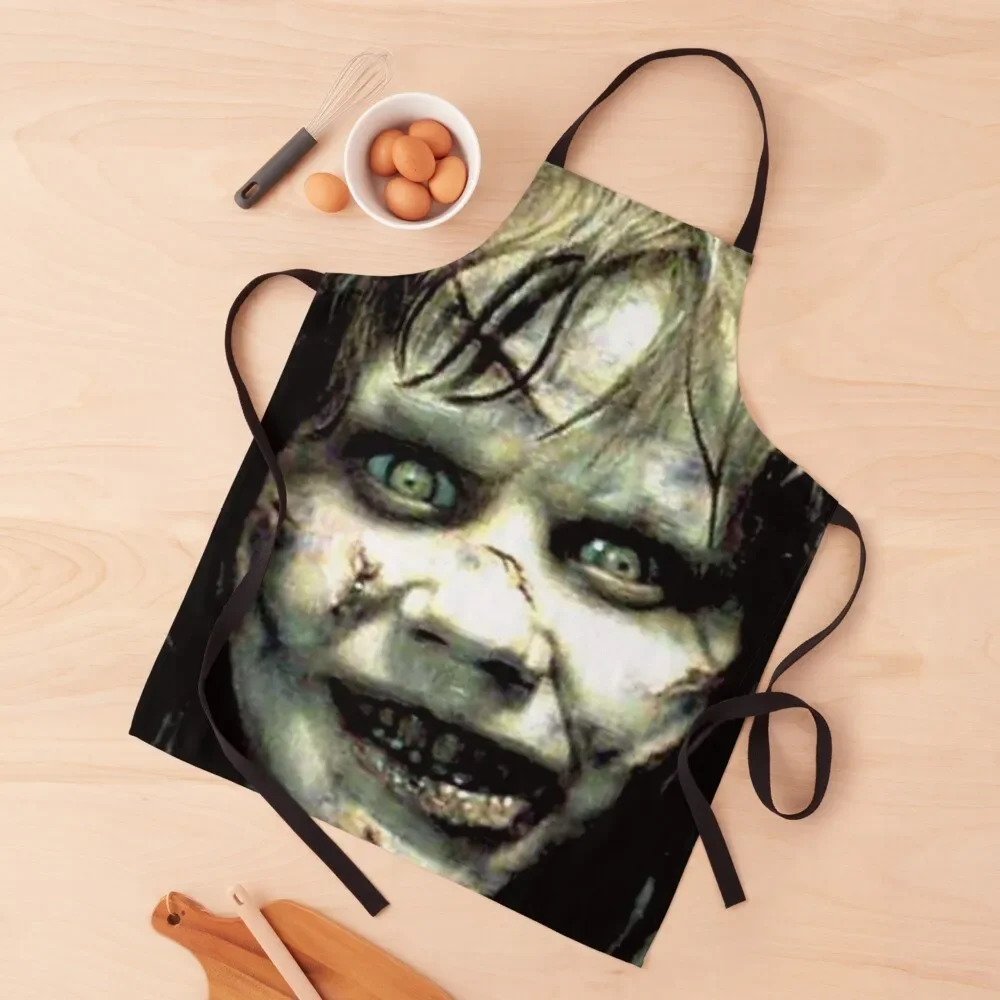 

The Exorcist Horror Movie Apron Novelties Kitchen And Home Barber Kitchen Apras Man Waterproof Kitchen Woman Apron