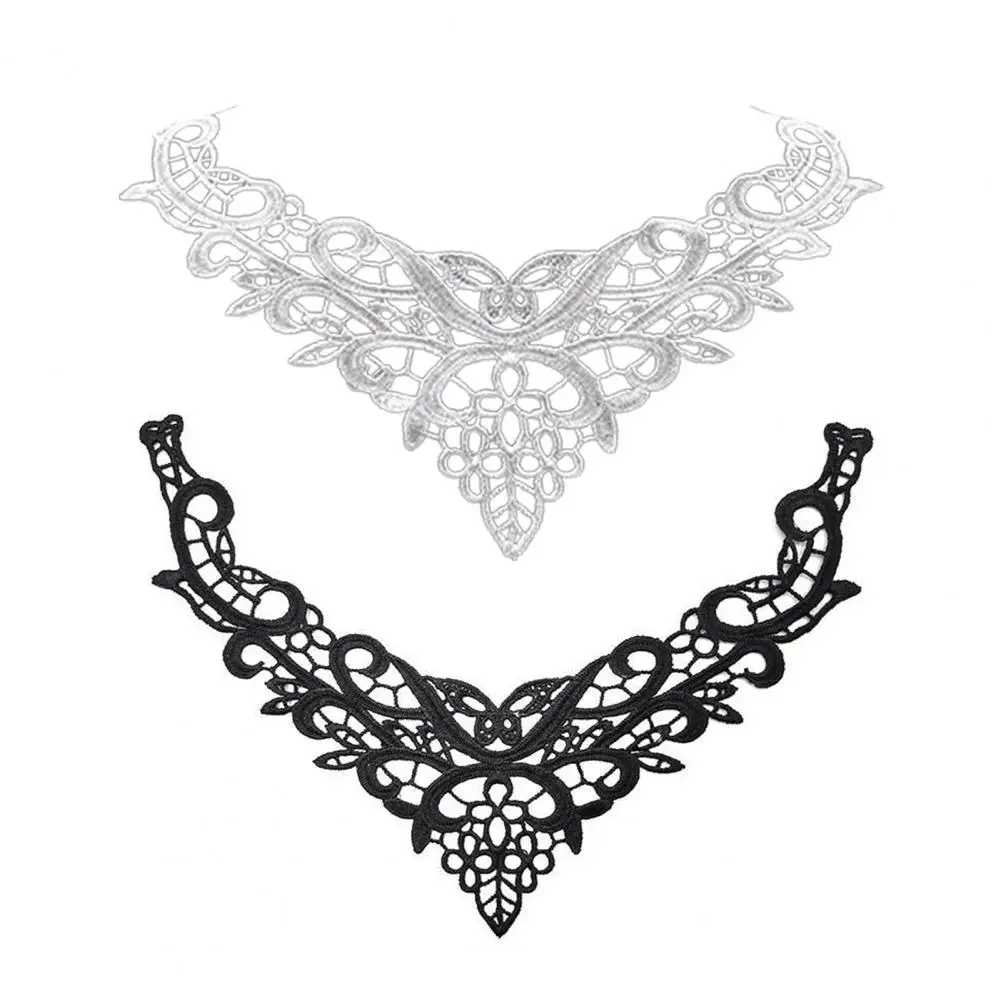 

Butterfly Embroidery Collar Venise Lace Flowers Neckline Collar Applique Trim And Lace Fabric Sewing Supplies Women Lace Collar