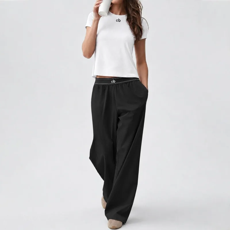 2-piece-women-solid-color-set-summer-casual-short-sleeve-t-shirt-high-waist-long-pants-soft-breathable-tracksuit-daily-outfit