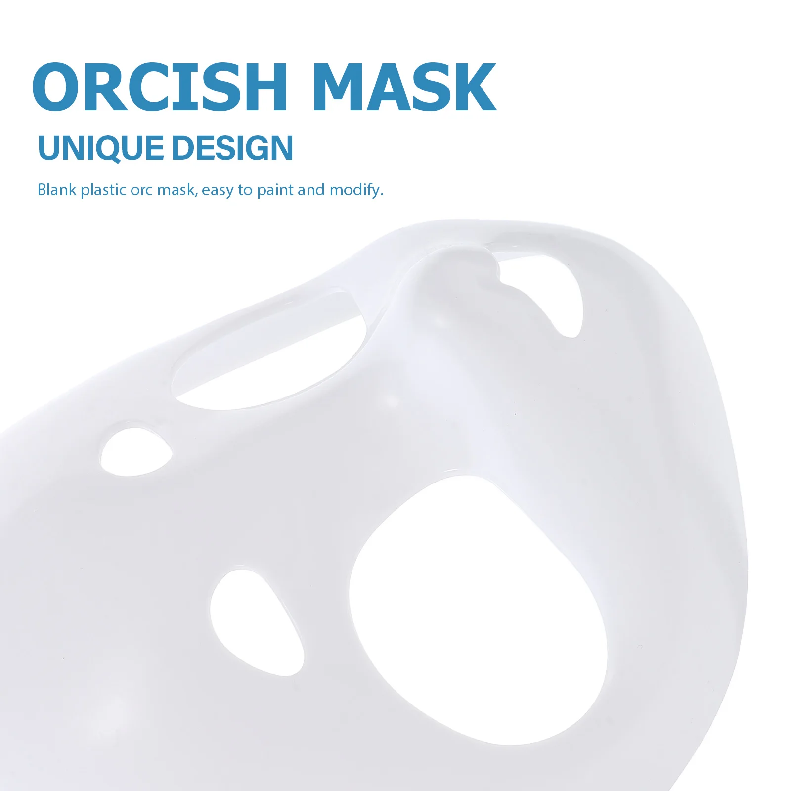 2 個ブランクファースーツヘッドベースマスク白未塗装動物コスプレ DIY アクセサリーハロウィン仮装パーティーコスチューム毛皮のようなマスク