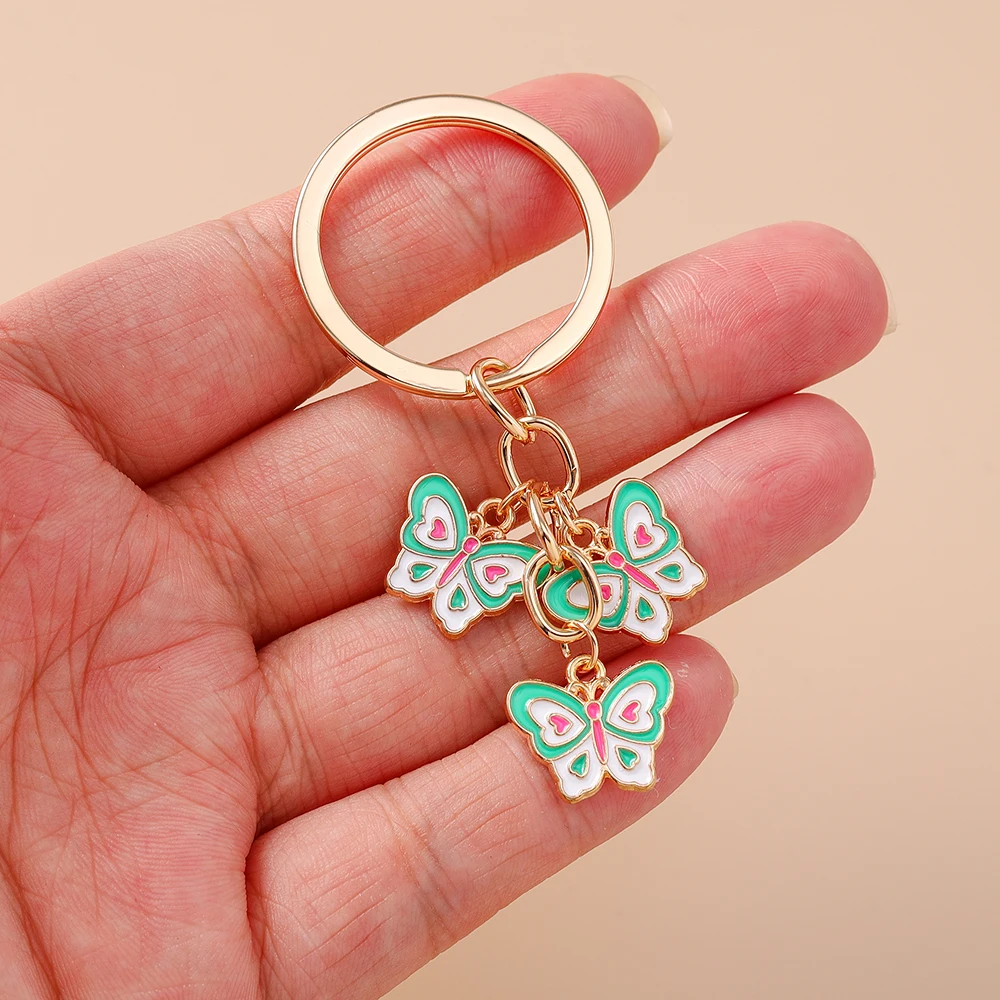 Aihua Ins 6 Farben Niedliche Schmetterling-Schlüsselanhänger Sommer Süße Mädchen Schlüsselkette Handtaschenanhänger Modeschmuck Geschenke Schmuckstücke – Detail 5