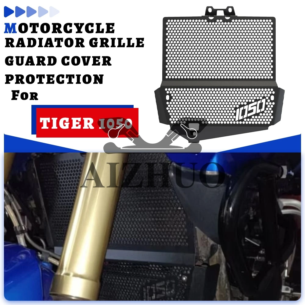 

For Tiger 1050 2007 2008 2009 2010 2011 2012 2013 2014 2015 2016 2017 2018 2019 2020 2021 Radiator Grille Guard Cover Protective