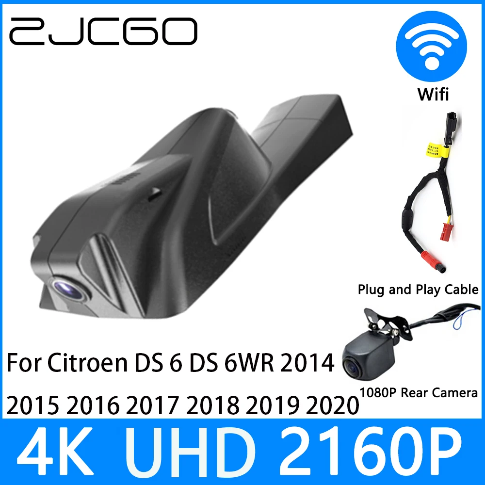 

ZJCGO Dash Cam 4K UHD 2160P Car Video Recorder DVR Night Vision for Citroen DS 6 DS 6WR 2014 2015 2016 2017 2018 2019 2020