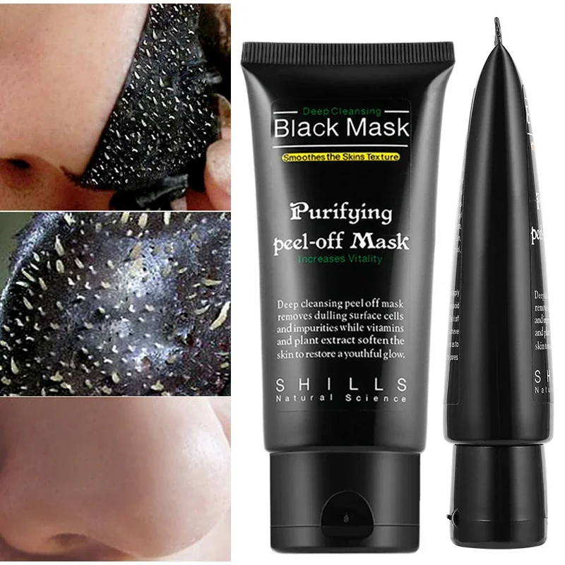 Blackhead Remover Mask Facial Shrink Pores Acne Black Head Removal Cream Nose Cleansing Black Peel Off Masks Skin Care New