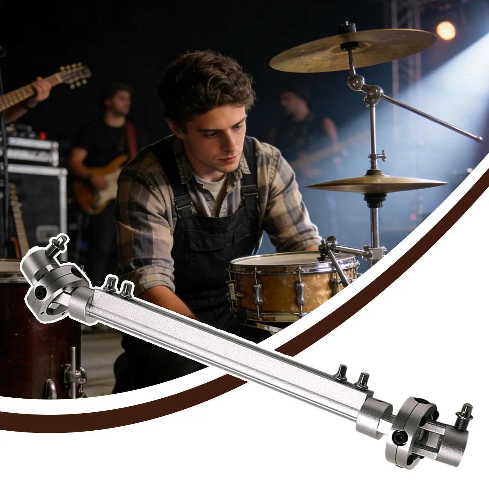 

Double Bass Drum Pedal Connector Music Linkage Replacement Rod Alloy Drum Pedal Linkage Connector For Studio Recording Drumming