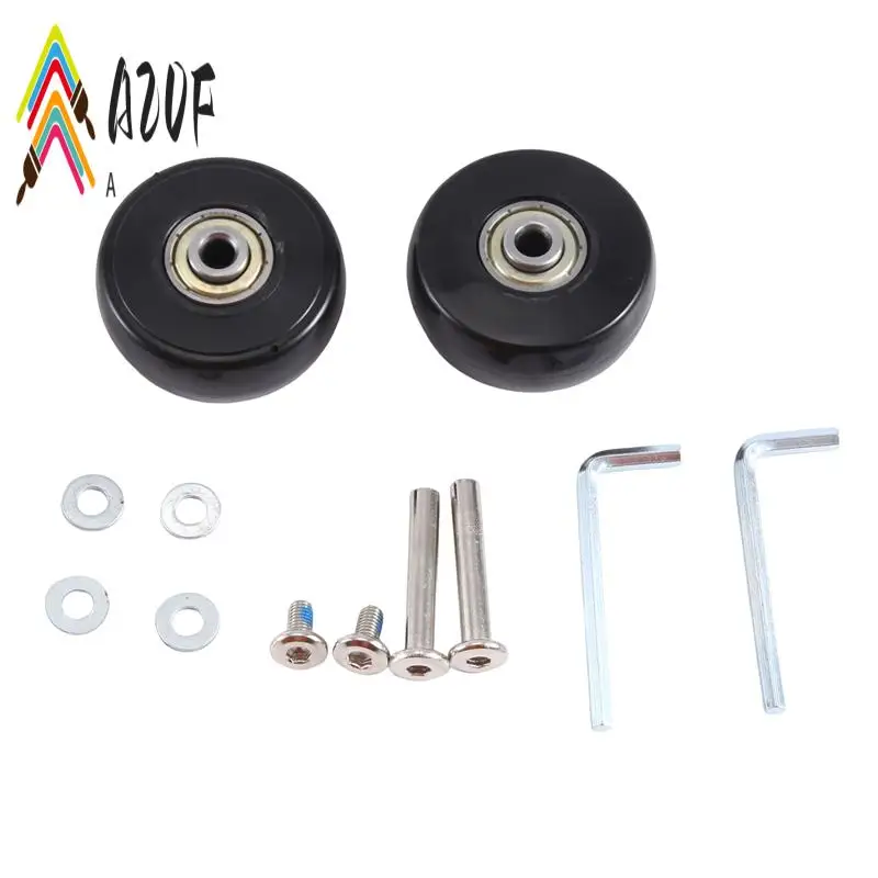 

A20F-50X22 мм, набор из 2 сменных колес для чемодана, поворотные колеса из искусственной кожи, комплекты для ремонта подшипников из углеродистой стали