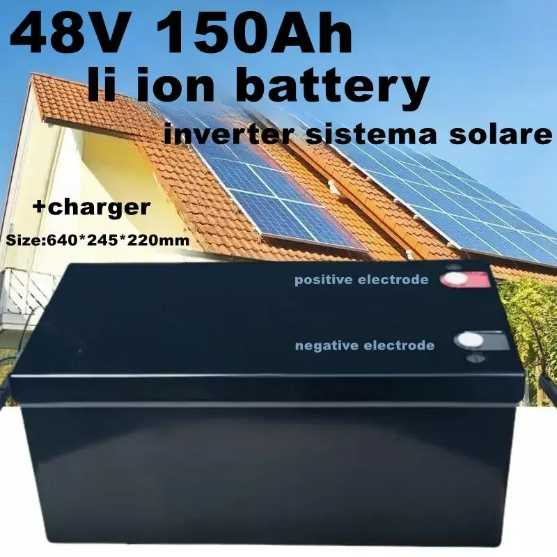 

Batteria al litio impermeabile 48V 100Ah 80Ah 120Ah 150Ah LiFepo4 per carrello da golf inverter per barche di stoccaggio solare