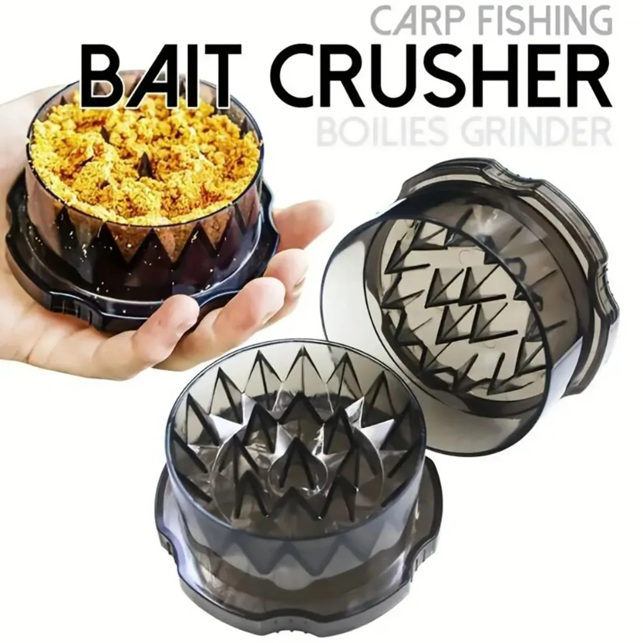 Reusable Hard Lure Grinder,Outdoor Fishing Accessories,Durable Bait Crusher,Carp Bait Grinder,Portable Carp Bait Crusher